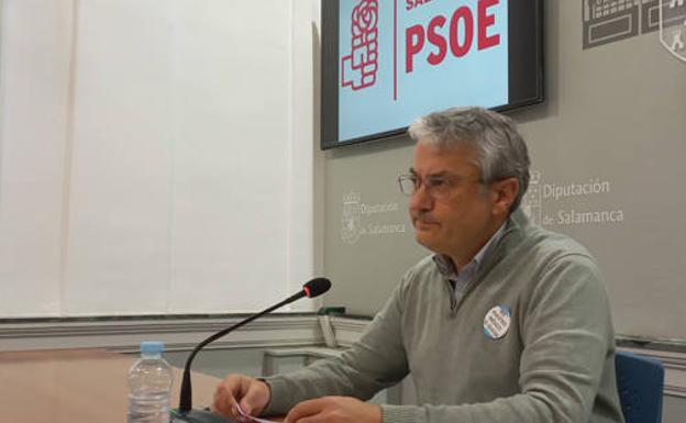 Fernando Rubio, portavoz del Grupo Socialista en la Diputación de Salamanca. /R. P.