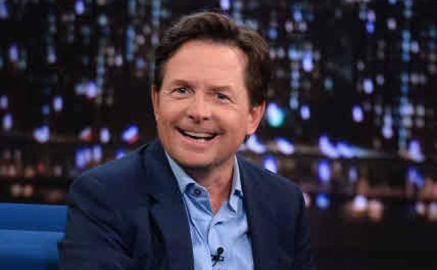 Michael J. Fox en su visita al programa «Late Night With Jimmy Fallon»/AFP